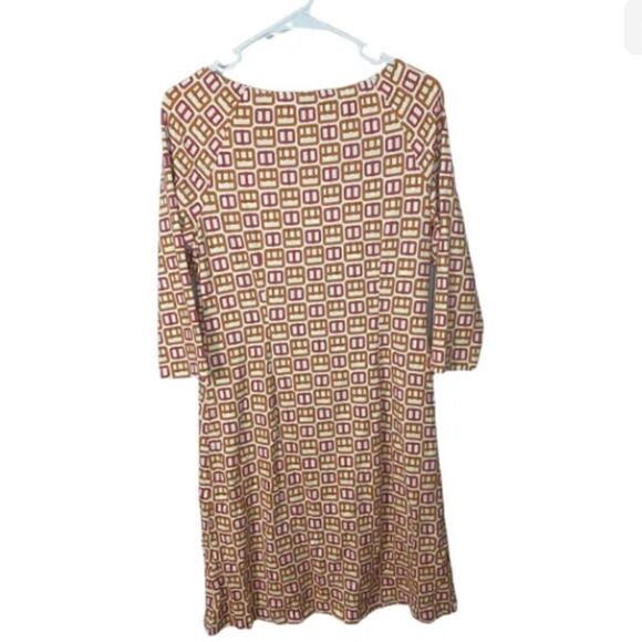 J. McLAUGHLIN Size S Buckle Print Catalina Style Nylon Dress - Picture 2 of 6